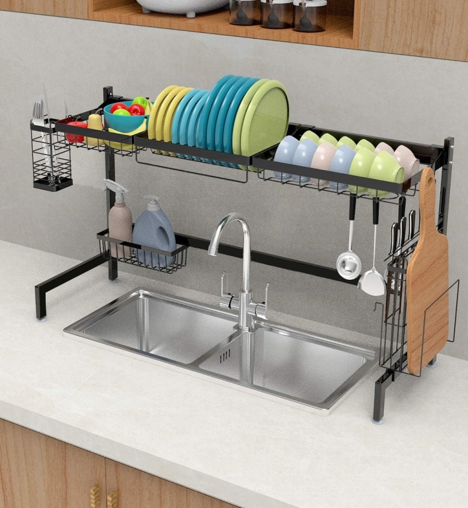 kitchen organization ideas for small spaces to keep your space clean and decluttered. Over The Sink Dish Drying Rack